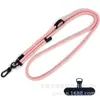 Almohadilla para cordón de teléfono de cuerda de 8 mm de grosor, correa cruzada ajustable para cuello, correa antipérdida para cámara