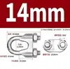 Acero Inoxidable 304 316 Abrazadera Clip para Cable de Acero Hebilla en U Abrazadera para Cuerda Hebilla de Bloqueo Abrazadera para Cable de Acero