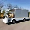Camioneta Eléctrica de Turismo con Doble Fila para Transporte de Carga en Área de Fábrica, Camioneta Eléctrica de 4 Plazas para Zona Escénica con Caja de Carga