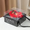 Regalo de San Valentín Maleta Espejo con Forma de Corazón de Amor Caja de Regalo de Flores de Jabón Regalo de Cumpleaños Regalo de Festival Navidad