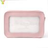 Bolsa de lavado impermeable de PVC, sencilla, de verano, de gran capacidad, para cosméticos de aspecto atractivo, bolsa de almacenamiento portátil para el cuidado de la piel para viajes