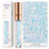 Maquillaje transfronterizo estrella de cinco puntas corazón lentejuelas gel sombra de ojos maquillaje de sirena gel de brillo sin pegamento lentejuelas para uñas
