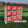 Portería de Fútbol de Nueve Cuadrículas, Juego Divertido Entretenimiento Entrenador de Puntuación, Dispositivo de Entrenamiento de Fútbol, Posicionamiento de Penalti