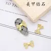 Joyería para Uñas de Moño Nuevo Colgante de Borla Diamante de Zirconia Súper Brillante Popular en Internet Cadena de Joyería para Decoración de Uñas