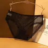 Nuevos Calzones de Encaje para Mujer Sexy de Cintura Baja Cómodos Sin Costuras de Malla Transparentes Calados Tentación Chica Calzones Triángulo