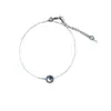 Collar de Cadena para Clavícula de Plata S925 con Hilo de Pesca Invisible y Aguamarina para Mujer, Diseño Simple de Alta Gama, Lujo Accesible, Collar de Nicho para Mujer