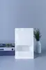 Bolsa Kraft Blanca con Ventana y Cierre Ziplock, Bolsa de Empaque Sellada, Bolsa Auto-Soportante con Sello, Bolsa para Té, Nueces, Alimentos