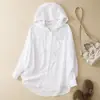 Foto real da nova camisa de proteção solar respirável com capuz para o verão de 2026, camisa de ar condicionado, camisa de manga comprida, jaqueta, top solto e que afina