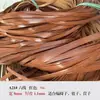 Cesta de Tecelagem de Fibra de Rattan Sintético, Material para Cesta de Tecelagem de Pele de Rattan, Rattan Plástico Sintético Artesanal, Cesta de Tecelagem de Rattan Sintético DIY, Cor Sólida Redonda