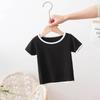 (Autorización) Ropa de Verano Nueva para Bebés y Niños 2026, Camiseta de Manga Corta para Niñas, Top de Media Manga para Niños, Top Unisex para Bebé