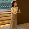 Estilo Coreano Versátil Holgado Moderno Adelgazante Conjunto de Dos Piezas Atuendo Francés Conjunto de Verano Nuevo para Mujer 2025 Top