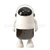 Lixeira de Urso Espacial Coelho Astronauta de Aparência Sofisticada para Casa Sala de Estar Cozinha Banheiro Lixeira de Luxo Leve com Tampa Flip-Top