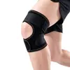 Rodillera Deportiva de Tipo Abierto para Fitness, Baloncesto, Montañismo, Soporte de Menisco y Rótula, Protector con Soporte de Resorte para la Articulación de la Rodilla