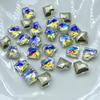 Decoração de Unha K9 Fundo Apontado Irregular Cristal Strass Coração de Pêssego Iridescente Arte de Unha Japonesa Strass 3D Strass Fundo Apontado Acessórios de Joalheria