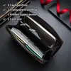 Nova Carteira Masculina 2025 com Padrão de Fibra de Carbono Longa Grande Capacidade Clutch de Negócios Porta-Moedas com Zíper