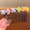 Grampo de Cabelo para Franja de Menina Grampo para Parte da Frente da Cabeça de Menina Pente de Bebê Penteador de Cabelo Fofo para Crianças Artefato para Cabelo Quebrado Pente de Cabelo