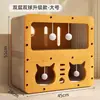 Tabla Rascadora para Gatos, Duradera y que No Suelta Pelusa, Tabla para Uñas de Gato, Casa para Gatos, Cama para Gatos, Habitación para Gatos Resistente a los Arañazos Integrada, Casa de Cartón, Adecuada para Todas las Estaciones