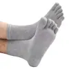 Calcetines deportivos de primavera y verano con dedos separados para hombre y mujer, antibacterianos, absorbentes de sudor, calcetines de media pantorrilla con dedos divididos, calcetines transpirables para pies, calcetines de media pantorrilla para adultos
