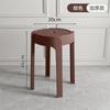 Taburete de Plástico Hogar Silla Nórdica Taburete Redondo Apilable Taburete de Mesa de Comedor Sencillo Cibernético Popular Taburete Molino de Viento Engrosado