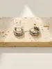 Pendientes Circulares Compactos de Alta Gama, Modernos y Versátiles, Diseño de Nicho, Accesorios de Lujo Ligero