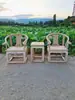 Nueva Silla Círculo de Madera Maciza Estilo Chino Silla Sombrero Oficial Silla Taishi Silla de Comedor Silla Luna Creciente para el Hogar Silla de Palacio