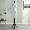 Suporte de exibição de modelo cabide de manequim de figura humana feminina adereços de roupas para vestido de noiva manequim de boneca de meia-altura