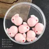 Desenho Animado Infantil Coelhinho de Cerâmica Contas Soltas Pulseira de Contas DIY Corrente de Celular Material Acessórios de Joia Contas de Animal