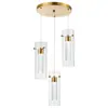 Lustre de Cristal Pós-Moderno de Luxo Leve Lustre Escandinavo para Quarto ao Lado da Cama Lâmpada de Fio Criativa para Sala de Estar Parede de Fundo de TV