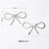 Broche con borla de corazón y 8 lazos de diamantes de imitación blancos de estilo coreano, ideal para ropa, zapatos, bolsos, accesorios y hebilla de diamante.
