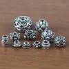 Accesorios para joyería DIY Plata de ley S925 Plata tailandesa Cuentas de plata hechas a mano tailandesas Cuentas de loto precio unitario
