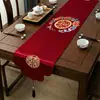 Camino de Mesa para Bodas, Carácter Doble Felicidad Rojo, Decoración de Mesa de Comedor Estilo Chino, Mantel Festivo, Habitación de Boda, Compromiso, Boda, Paño para Mueble de TV