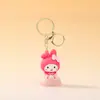 Chaveiro de Boneca de Resina Pingente de Mochila Gancho de Máquina de Garra Pequeno Presente de Feira Noturna Chaveiro de Desenho Animado para Venda por Atacado