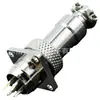 Soquete quadrado GX12 2 pinos 3 pinos 4 pinos 5 pinos 6 pinos 7 pinos Soquete Conector de cabo plug-in de aviação 5 furos
