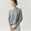 Novedad Otoño/Invierno 2026: Cuello de Perlas Hecho a Mano Suave Cachemir para Bebé Camiseta Base de Punto Cuello Redondo para Mujer