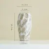 Vaso de Cerâmica Manchado Estilo Wabi-Sabi de Shumen Pacote de Arranjo de Flores Artificiais para Sala de Estar de Casa Utensílios de Flores Decorativos Retrô