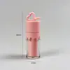 Directamente del fabricante: Tubos Vacíos de Rubor en Forma de Corazón, Tubos Vacíos de Rubor Líquido Dorados y Rosas con Aplicador, Materiales de Empaque Pueden Añadir Logo