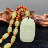 Colgante Animales del Zodiaco Doce Animales Material Viejo Boca Amarilla Ruoqiang Xinjiang Colgante de Jade Unisex Tallado a Mano