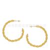 Aretes de moda estilo europeo y americano de latón chapado en oro de 18 quilates en forma de C retorcidos personalizados aretes ins E201209