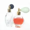 Botella de perfume de 75 ml 18 dientes botella rociadora de bolsa de aire tornillo corto botella rociadora de polvo botella de vidrio