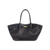 2026 Diseño de Nicho Transfronterizo Bolso de Nueva York Gran Capacidad Monoprenda Cruzado Bolso Ala Bolso de Mano de Cuero Genuino Bolso Tote Bolso de Mujer