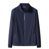 Ropa de Seda de Hielo para Hombre Verano Cuello Vertical Abrigo Delgado Top Exterior Talla Grande Ropa de Hombre Ropa para la Piel para Hombre