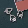Nuevos accesorios creativos de amor trébol de cuatro hojas con diamantes anillo individual joyería colgante accesorios para collar pulsera DIY venta al por mayor