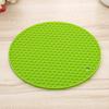 Tapete Fino Amazon Quente de Silicone Isolante de Calor Tapete Colmeia Descanso de Mesa Redondo de Silicone Tapete Antiderrapante de Silicone Venda Direta da Fábrica