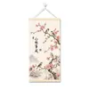 Que todos os seus desejos se realizem. Nova pintura suspensa estilo chinês para sala de estar, escritório, decoração de parede de fundo de sofá, pintura em rolo para hall de entrada, pintura de cabeceira