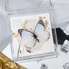Foto de Espécime de Borboleta Real Porta-Retrato Caixa Transparente Ornamentos Estéreo Presente Ensino de Jardim de Infância Criativo Artesanal Adereços para Fotos