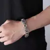 Pulsera para Hombre Leopardo Doble Vintage, Única y Audaz, Tejida a Mano de Leopardo, Estilo Hip-Hop Desgastado de Moda