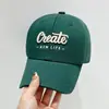Gorra para Mujer de Verano Moderna Marca Letra Bordada Gorra de Béisbol Estilo Coreano Cara Pequeña Moda Visera Suave Gorra Superior para Hombre