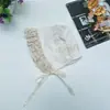 Gorro de Bebé Verano Bordado Mariposa Transpirable Gorro de Bebé Encaje Gorra de Corte para Niñas Gorra de Protección Solar Infantil