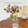 Simulação buquê combinado de 5 garfos flor pequena artificial casamento decoração de casa flor de seda flor falsa fábrica transfronteiriça atacado