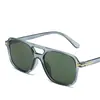 Nuevas Gafas de Sol de Moda Transfronterizas para Viajes y Fotografía Callejera, Gafas Ligeras de Doble Puente, Gafas de Protección Solar, Estilo de Celebridad de Internet